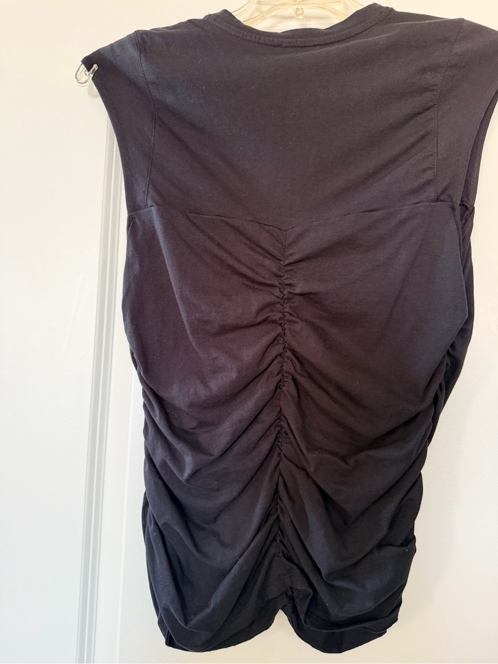 Express Black Ruched Back Sleeveless Top